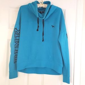 Pink Victoria's Secret Cowl neck sweatshirt Medium